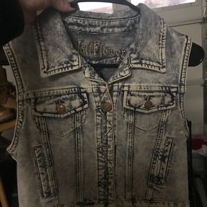 Wallflower jean vest.